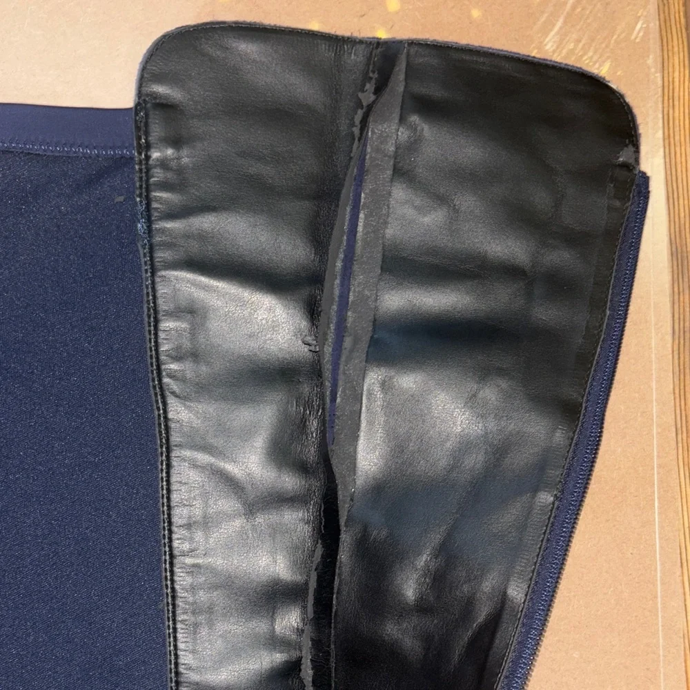 Franco Sarto Navy Over the Knee Boots Navy suede 8.5